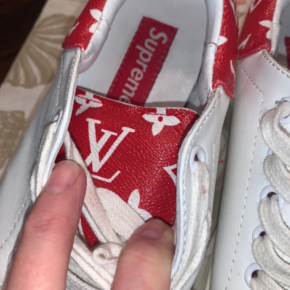 COPY faux- Alexander McQueen x LV design -Supreme sneakers 6.5 ..37 - Picture 7 of 13